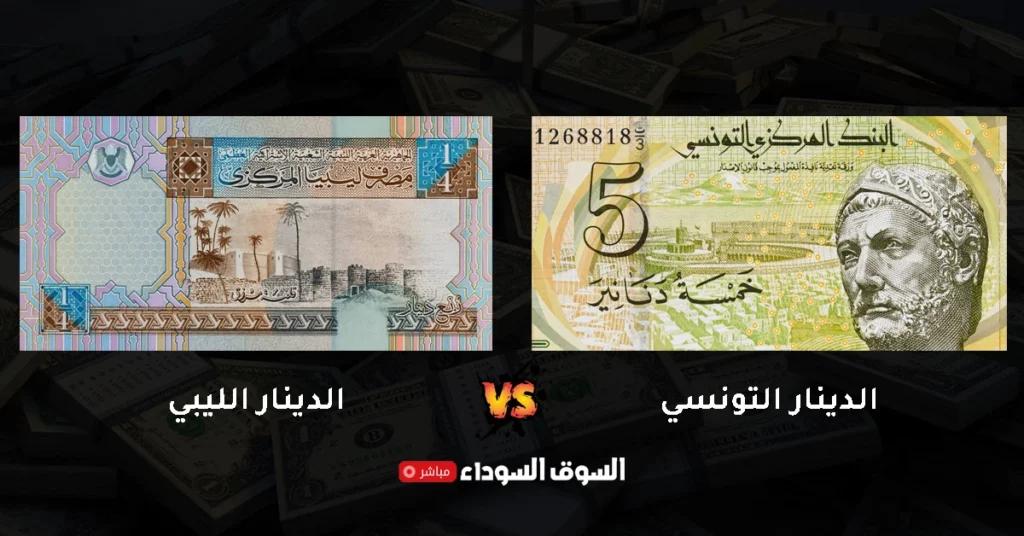سعر الدينار التونسي مقابل الدينار الليبي في السوق السوداء​