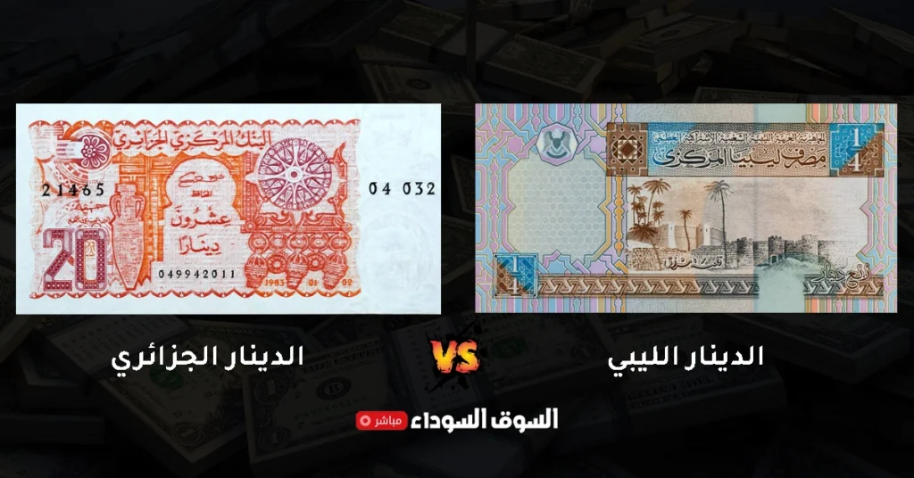 سعر الدينار الليبي في السوق السوداء اليوم​ في الجزائر